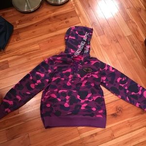 Purple Bape Pullover hoodie